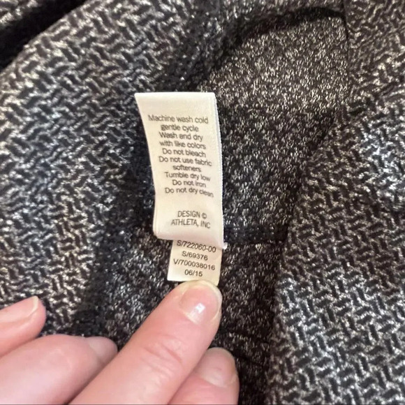 Athleta Herringbone Metro High Rise Leggings Textured Gray Women's Pants Size XS - Picture 6 of 10